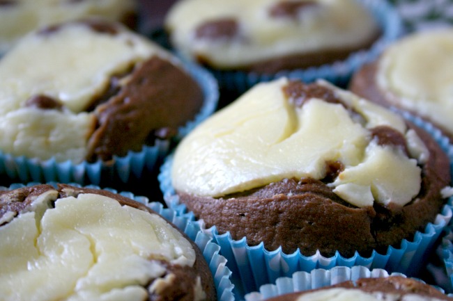 Double Chocolate Cheescake Muffins