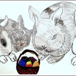 Die Kaninchen waren beim Kuenstler