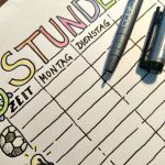 Freebie – Ein Stundenplan zum Ausdrucken und Ausmalen