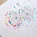 Kreativ mit Kindern – Pusteblumen mit Fingerabdrücken