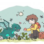 Schon einmal einen Drachen gefüttert? [Ausmalbild]