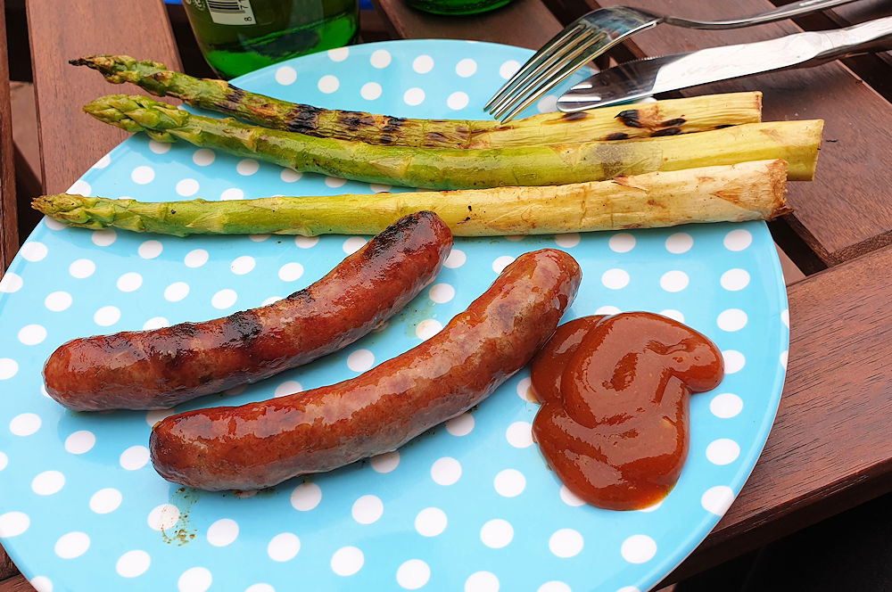 Lecker grüner Spargel