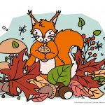 (Creadienstag) – Herbstliebe – Ein Ausmalbild #Freebie