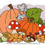 Wo ist die Maus versteckt? Ein herbstliches Ausmalbild zum Download!