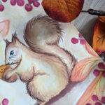 Herbstanfang und Eichhörnchen-Gespräche #Aquarell