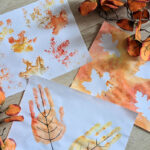 Kreativ mit Kindern – 3 einfache Herbstbilder mit Tusche