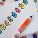 Schnelles DIY – Eine Einladung zur Einschulung mit Bügelperlen