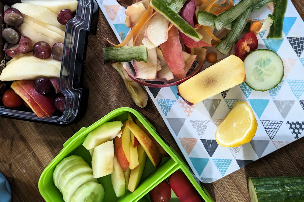 Brotdosen für die Kinder am Morgen